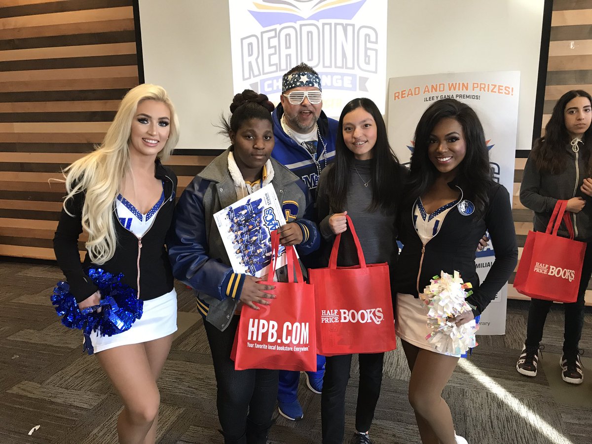 halfpricebooks's tweet photo. How fun! @jalenbrunson1 & @RBroekhoff45 from @dallasmavs w/ young readers at today’s #ReadingTimeOut. Can you guess their favorite book as kids? Harry Potter, of course! 📚🤓⚡️ https://t.co/ajeA3smZ8p