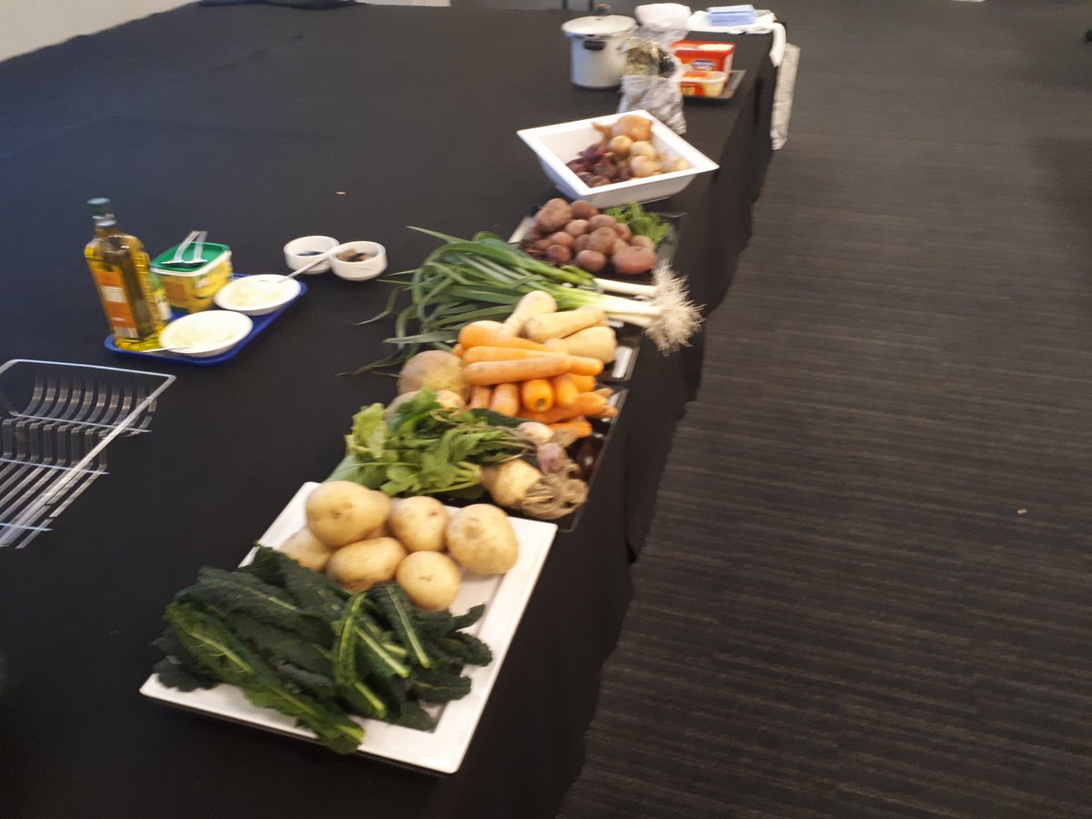 Fooddevelopmen1's tweet photo. Wonderful produce for the #soupoff from Eglington growers, Hazeldene and @CentrestageMT centre.  @Sheenamb3 @NHSaaa #groundtoplate and #cannycookers were fantastic too! https://t.co/Zvet71rr1n