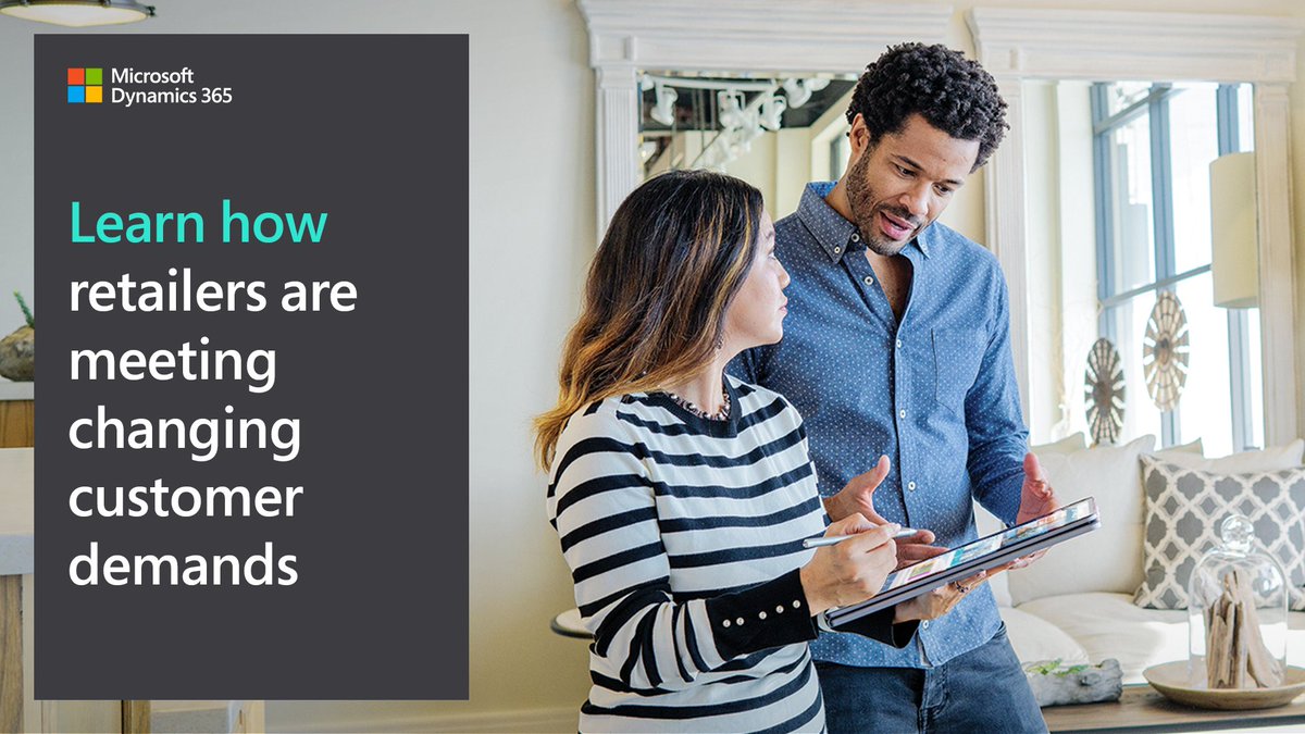MSFTDynamics365's tweet photo. Retail is changing, and #MSDyn365Retail is the ERP solution you need to provide the capabilities, resources, and security for success. Learn more: https://t.co/VxYRnCkMsh https://t.co/Sc0mVhMNpA