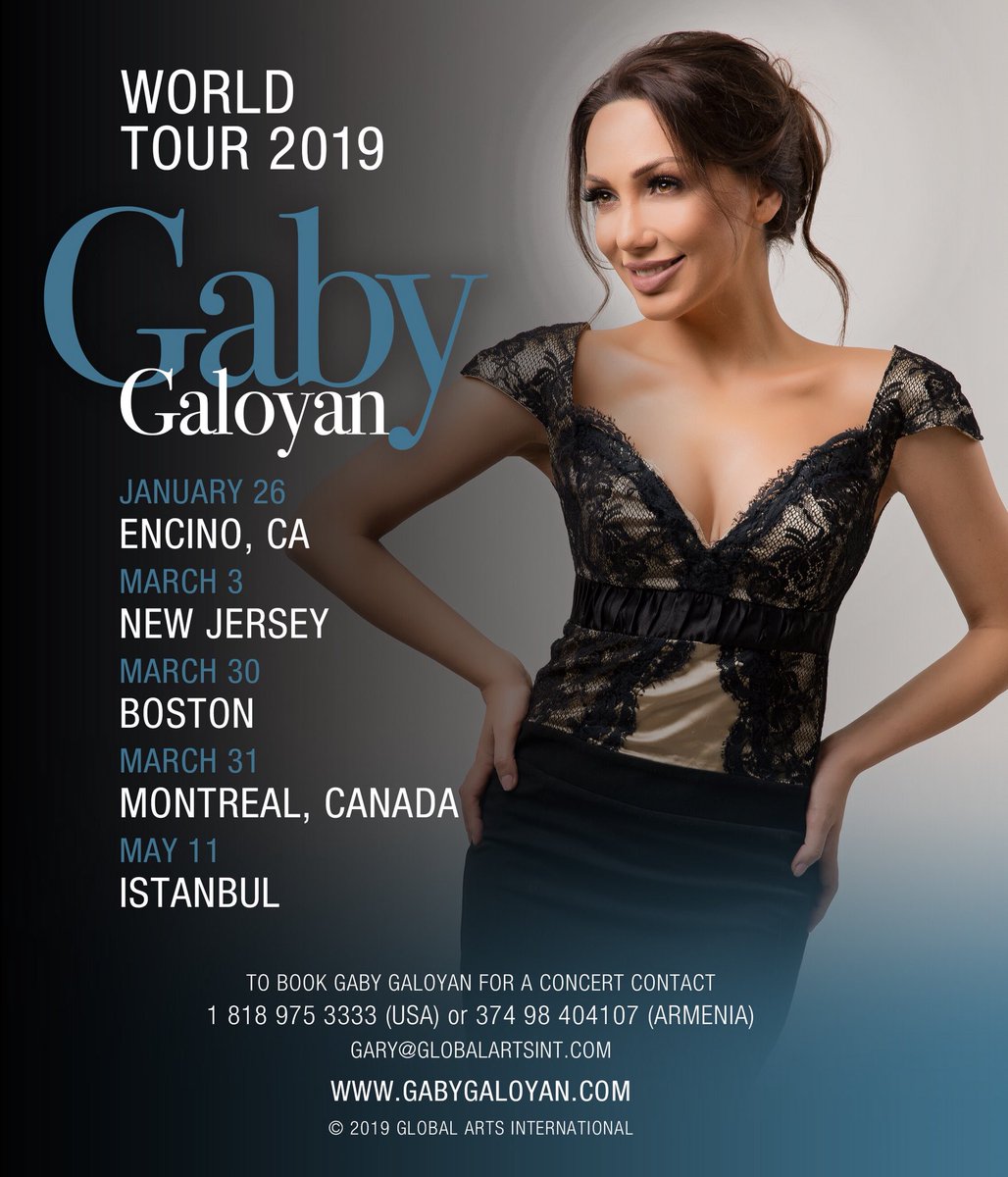 GlobalArtsInt1's tweet photo. World Tour Gaby Galoyan

Producer: Garbis Titizian
Line Producer: Global Arts Int. 

https://t.co/HwIaPJHlhm https://t.co/hNhHQ8etlk