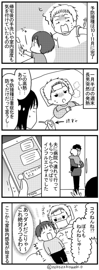 我が家のインフルエンザ 