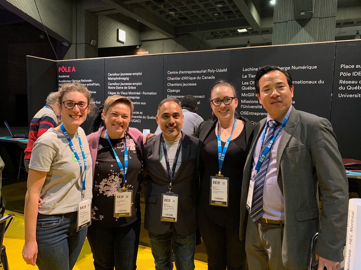 CEuMONTREAL's tweet photo. Très belle 2e journée à #EEQC19! Toujours un plaisir de discuter avec les acteurs de l'#écosystème! 😀 #onaimelesstartups #startups #innovation @alexomartinez @Asrioult https://t.co/slBSgfJnWn