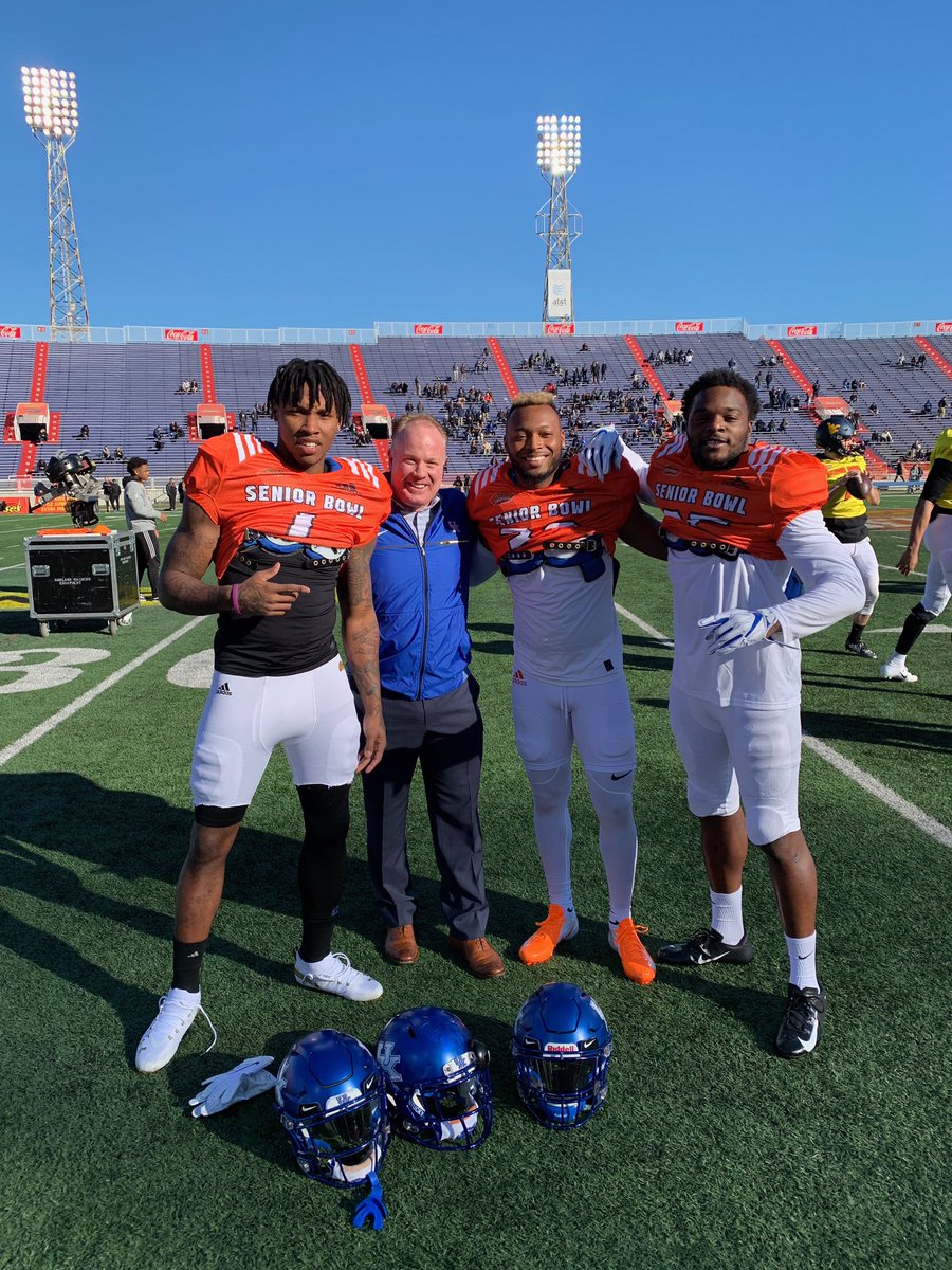 Great seeing my guys in Mobile at the Senior Bowl. These guys have made a lot of plays for the blue and white over the years . #WhosNext