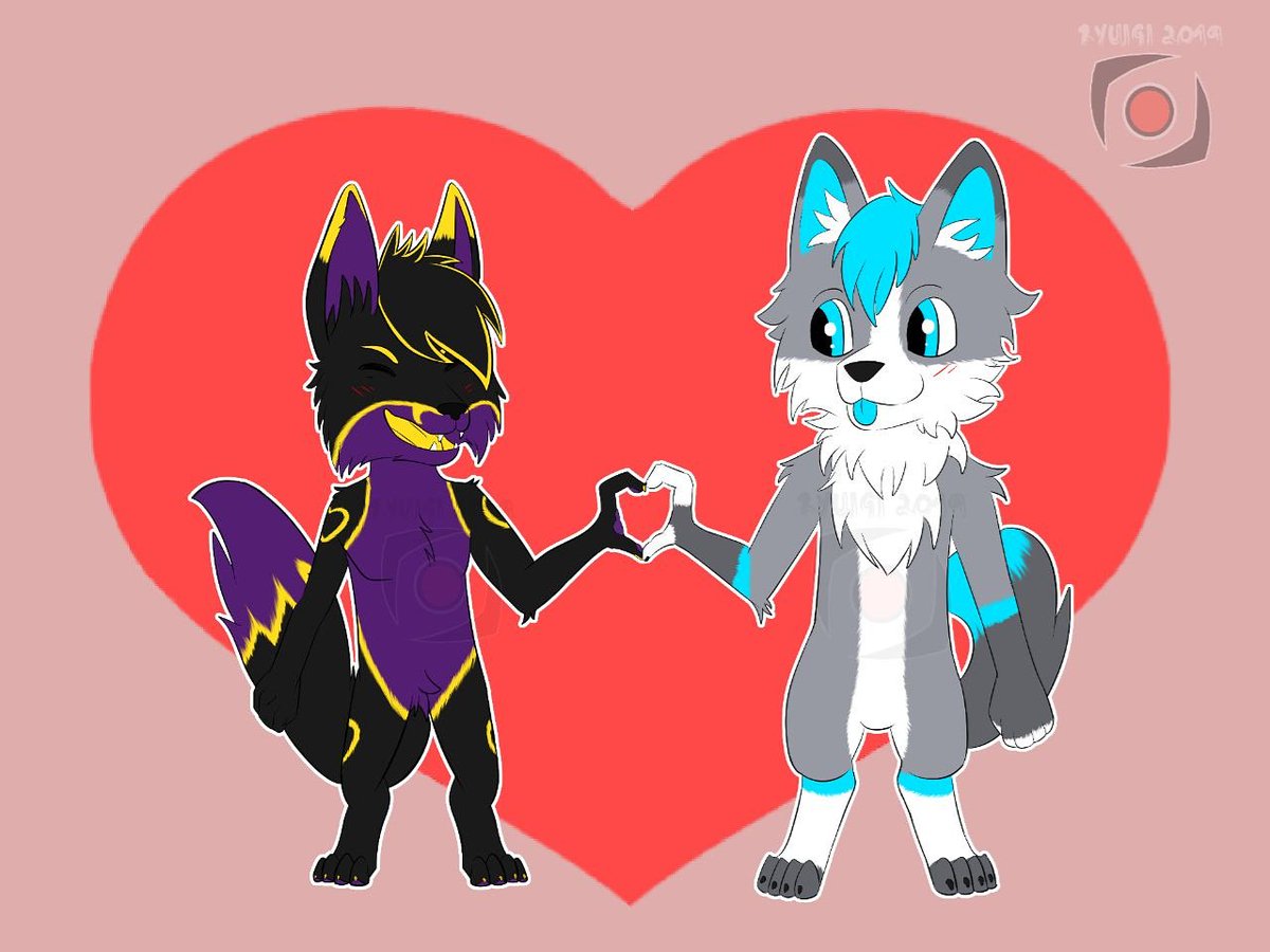 Ryuigi13's tweet photo. Valentine ych commission for Greybound #valentine #stvalentine #art #furry #furryart #digital #digitalart #furryartist #heart #chibi #angry #furryfandom #artist #digitalarrtist #ryuigi #ryuigiart https://t.co/7NSxLaeKCv