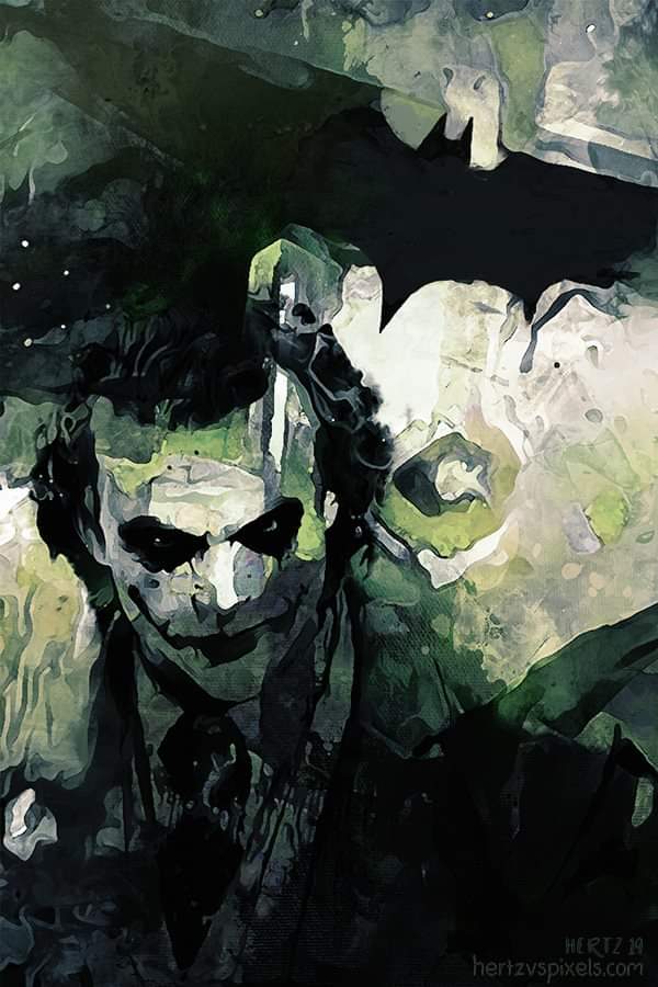 Smile, because it confuses people. Smile, because it's easier than explaining what is killing you inside.
#joker #batman #painting
LE prints available here etsy.me/2S6OaY3