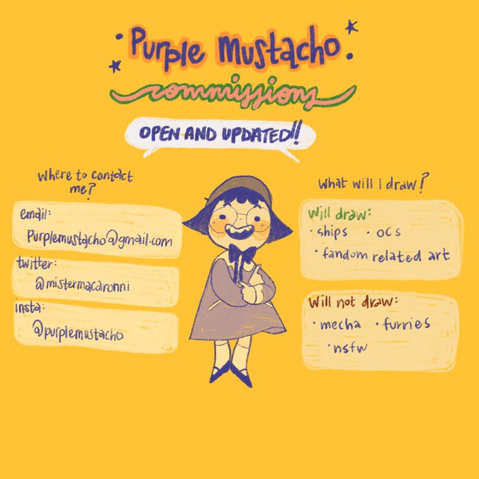 Hello! 
My commissions have been updated.
They are OPEN!!! 