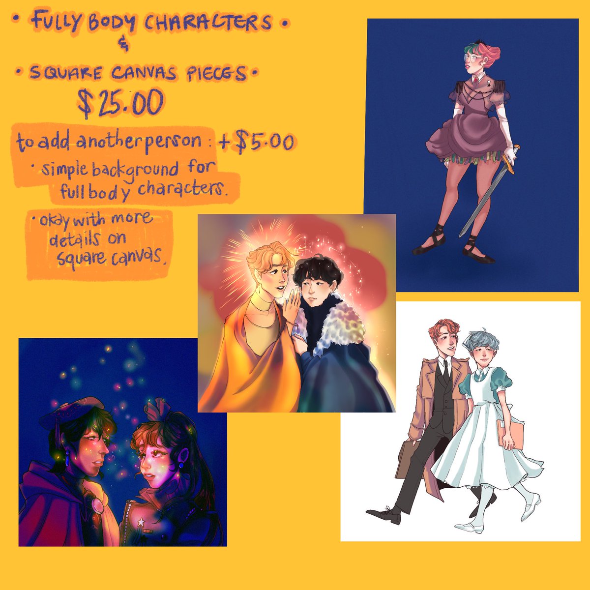 Hello! 
My commissions have been updated.
They are OPEN!!! 