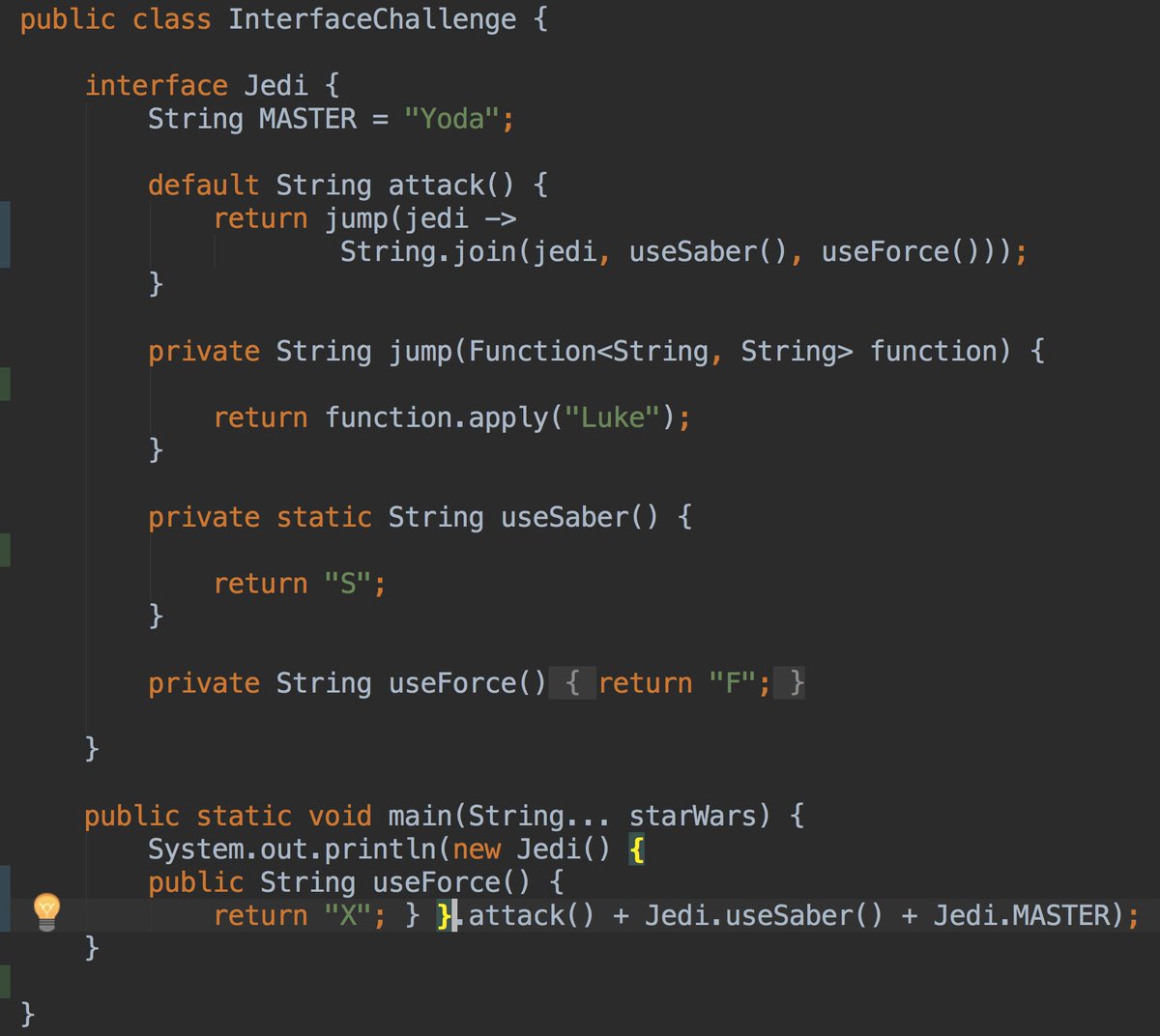 RafaDelNero's tweet image. Check the new #JavaChallenge Video explanation about #Interfaces with #Java9!
#JavaChallengesVideos
Improve your @java skills by watching the video:
youtube.com/watch?v=fkJrug…