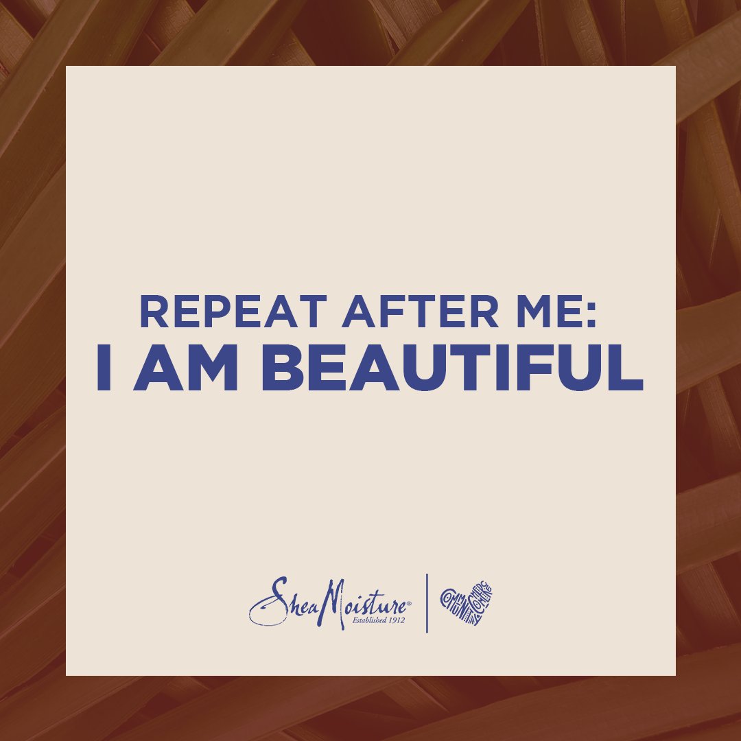 SheaMoisture's tweet photo. Beautiful right now. Beautiful then. Beautiful in what you’re becoming. #HelloBeautiful #SheaMoisture #SheaMotivation #SheaFam https://t.co/LKG1BeTqGk