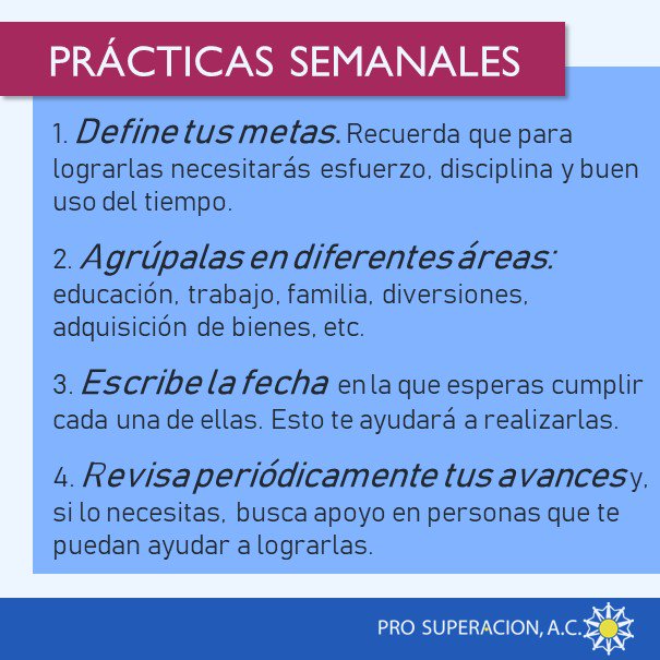 ProSuperacionVe's tweet photo. Misión de Enero: FIJAR METAS. Definir el camino para cumplir nuestra misión
•••
#misiondelmes #fijarmetas #exito #logros #éxito #motivación #misión #objetivo #camino #misiónenlavida #metas #satisfacción #acciones https://t.co/QIjpq2FLqs