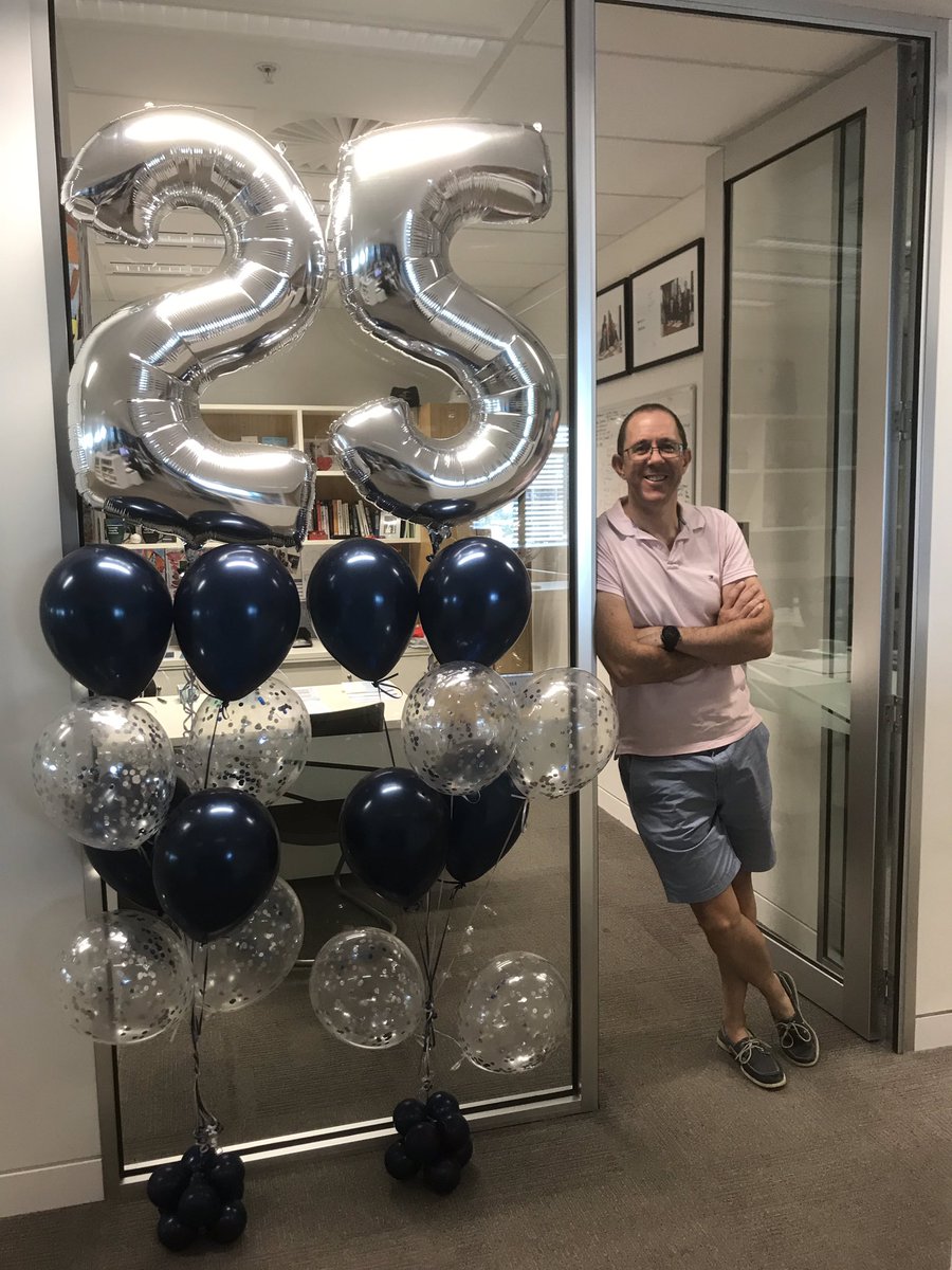I celebrated 25 years of service this week @MercerAu. Bryan Adams, Sting and Rod Stewart were number 1 on the charts with this song youtube.com/watch?v=ofA3UR… <a href="/YvetteOreilly/">Yvette O'Reilly</a>