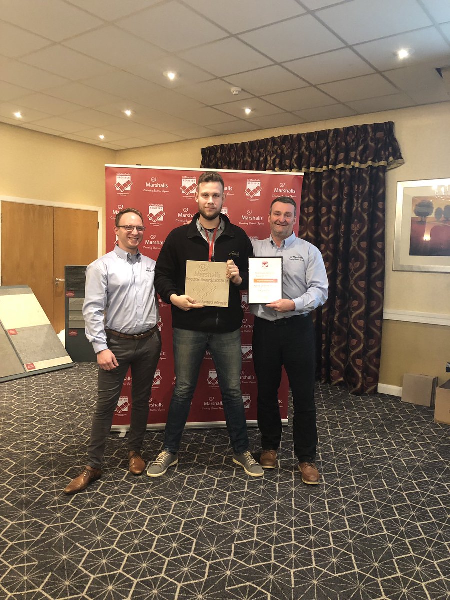 KPLandscapers's tweet photo. Great start to the new year. We have just won a regional awards for the best use of a new Marshall’s product. Thanks for a really nice evening at the road show in Milton Keynes. https://t.co/ueOEdgdv5I