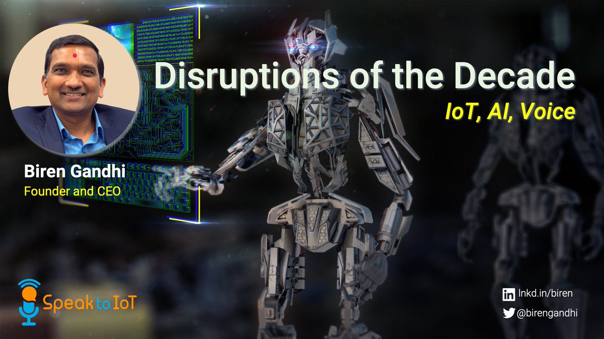 birengandhi's tweet photo. Thanks, @Kcsitglobal, @tieahmedabad, and @speaktoiot for an opportunity to deliver #Disruptions of the Decade session at @AMAAhmedabad to a highly engaged and enthusiastic audience. #future #IoT #voice #AI #disruptions #robots #innovation #trends #iiot https://t.co/BITj5hzFGW https://t.co/LSIqxmvqg7
