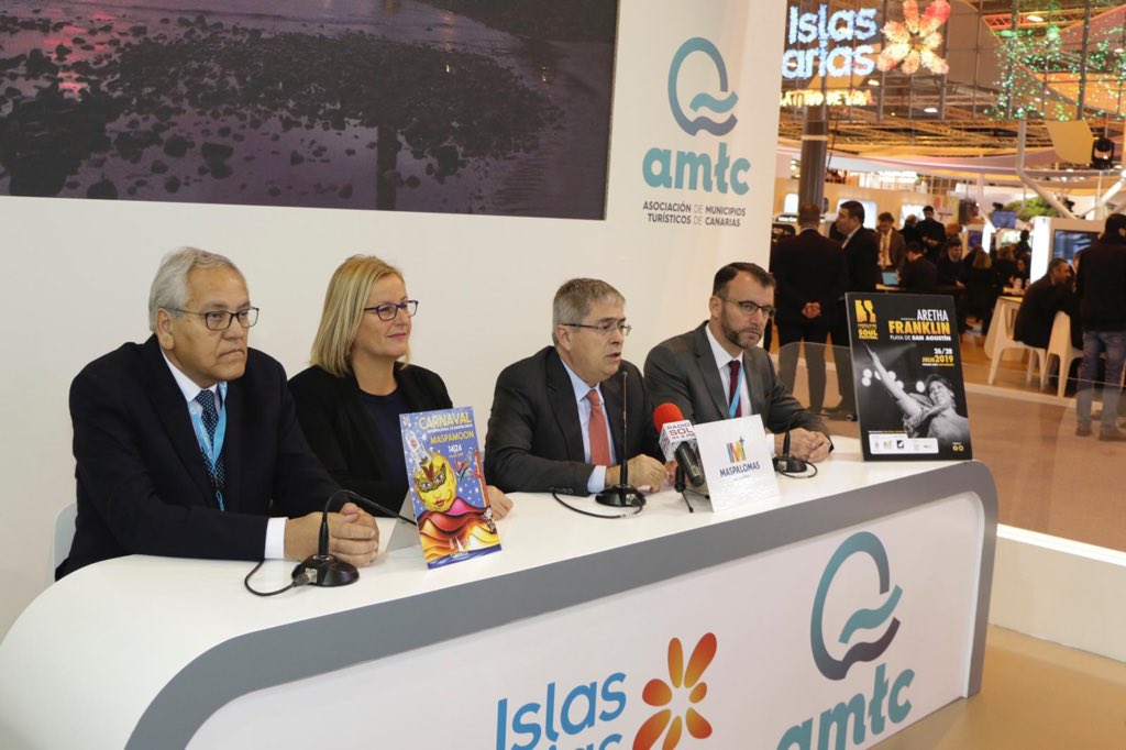 Ramon_SuarezO's tweet photo. San Bartolomé de Tirajana presenta en Madrid una oferta de ocio en “constante evolución” @AytoSBT @Maspalomas #MaspalomasCostaCanaria #Turismo #Fitur2019 @fitur_madrid #AMTCanarias #Maspalomas #amtc @sanchezguerra58 @LpezAv @Juventudsbt @CulturaSBT @fehtlaspalmas #Feht @ULPGC https://t.co/SKBUnrN7PA