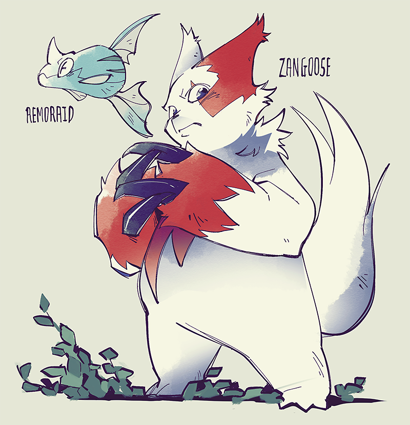 هاكا سان على تويتر ポケモン ザングース テッポウオ