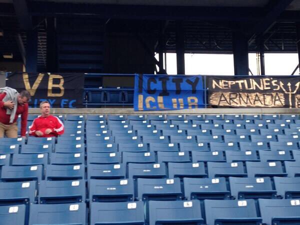 NeptunesArmada's tweet photo. To thank this was us 5 years ago at @vbcityfc first home match. Lol thing where alittle new at that point. #virginiabeachcityfc #VBCITYFC #VBCTID https://t.co/fUByA7YoYm