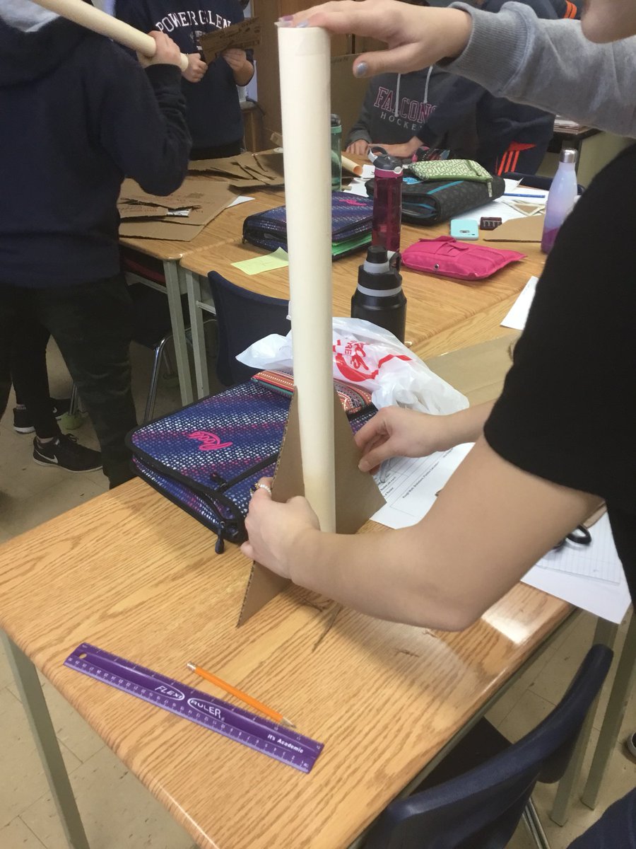 78Pierce1's tweet photo. Grade 8 students working hard at creating rocket ships during #STEM today. They can’t wait to put their designs to the test at our launch next week! @dsbn #powerglen https://t.co/4N1fekkHwc