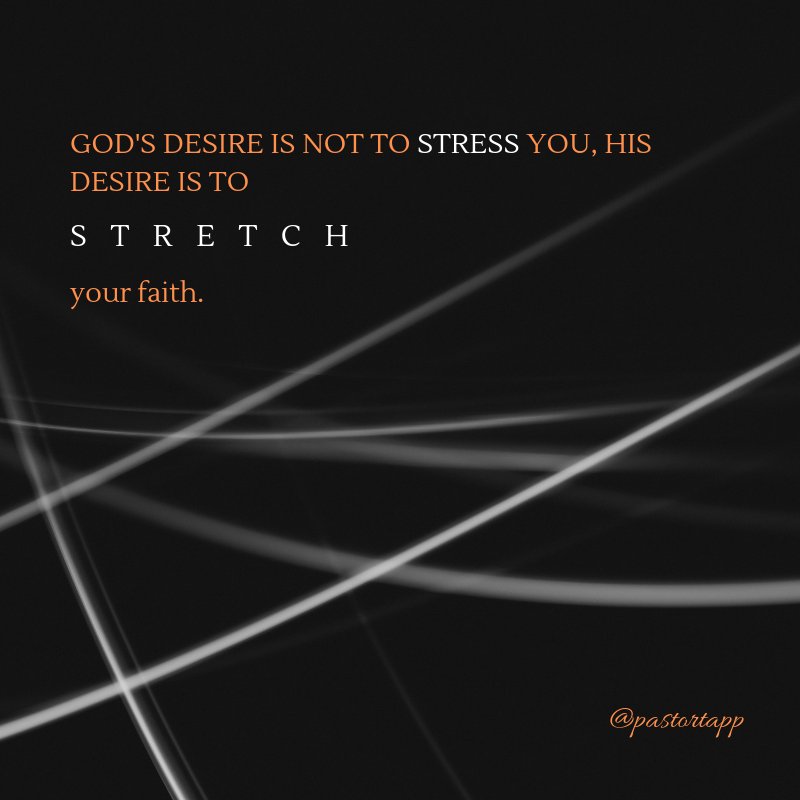 cgmvegas's tweet photo. "God's desire is not to stress you, God's desire is to STRETCH your faith!"
@PastorTapp https://t.co/AHtFsQloXT