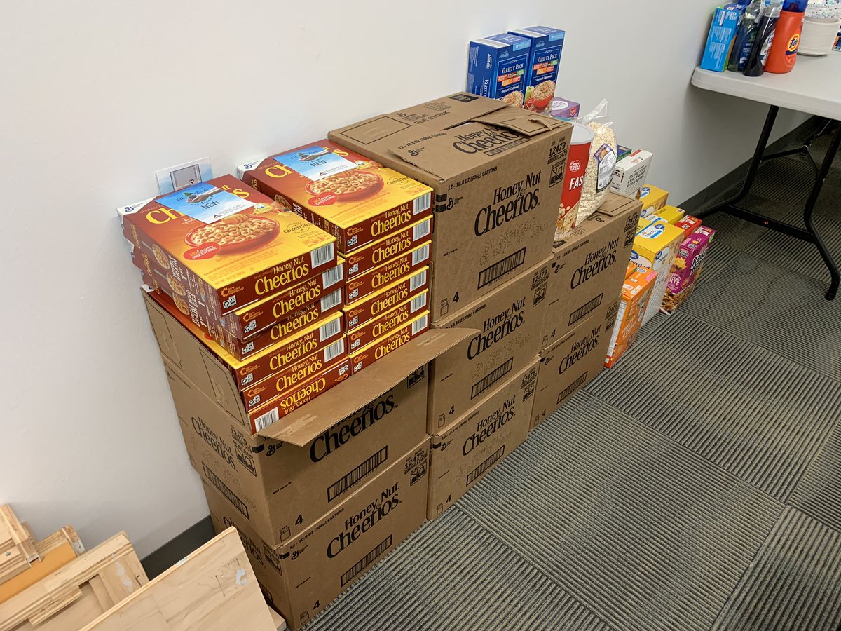 NWCNorman's tweet photo. We’ve expanded from one table to four tables! Thank you so much to everyone that donated items!
Special thanks to our External Relations Coordinator @hylandwx for organizing all of the items!
Area federal friends are welcome to take any items they need!
#ShutdownHelp https://t.co/IziU83VJ2i