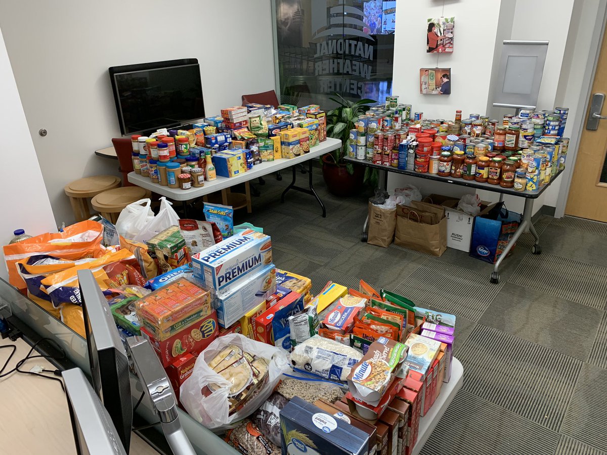 NWCNorman's tweet photo. We’ve expanded from one table to four tables! Thank you so much to everyone that donated items!
Special thanks to our External Relations Coordinator @hylandwx for organizing all of the items!
Area federal friends are welcome to take any items they need!
#ShutdownHelp https://t.co/IziU83VJ2i