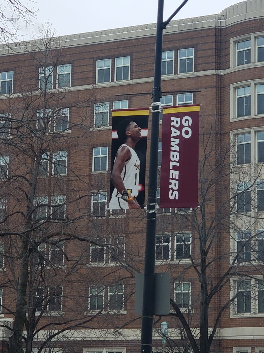 GwenFTurner's tweet photo. My son 💛's @RamblersMBB ALL, of them!  We drive down Sheridan to get to his school daily. This morning he said "Ma, I know I can be a great player 'cause seeing Donte inspires me everyday!' 😍 @kingram_0 #OnwardLU https://t.co/q3ggJn4JSK