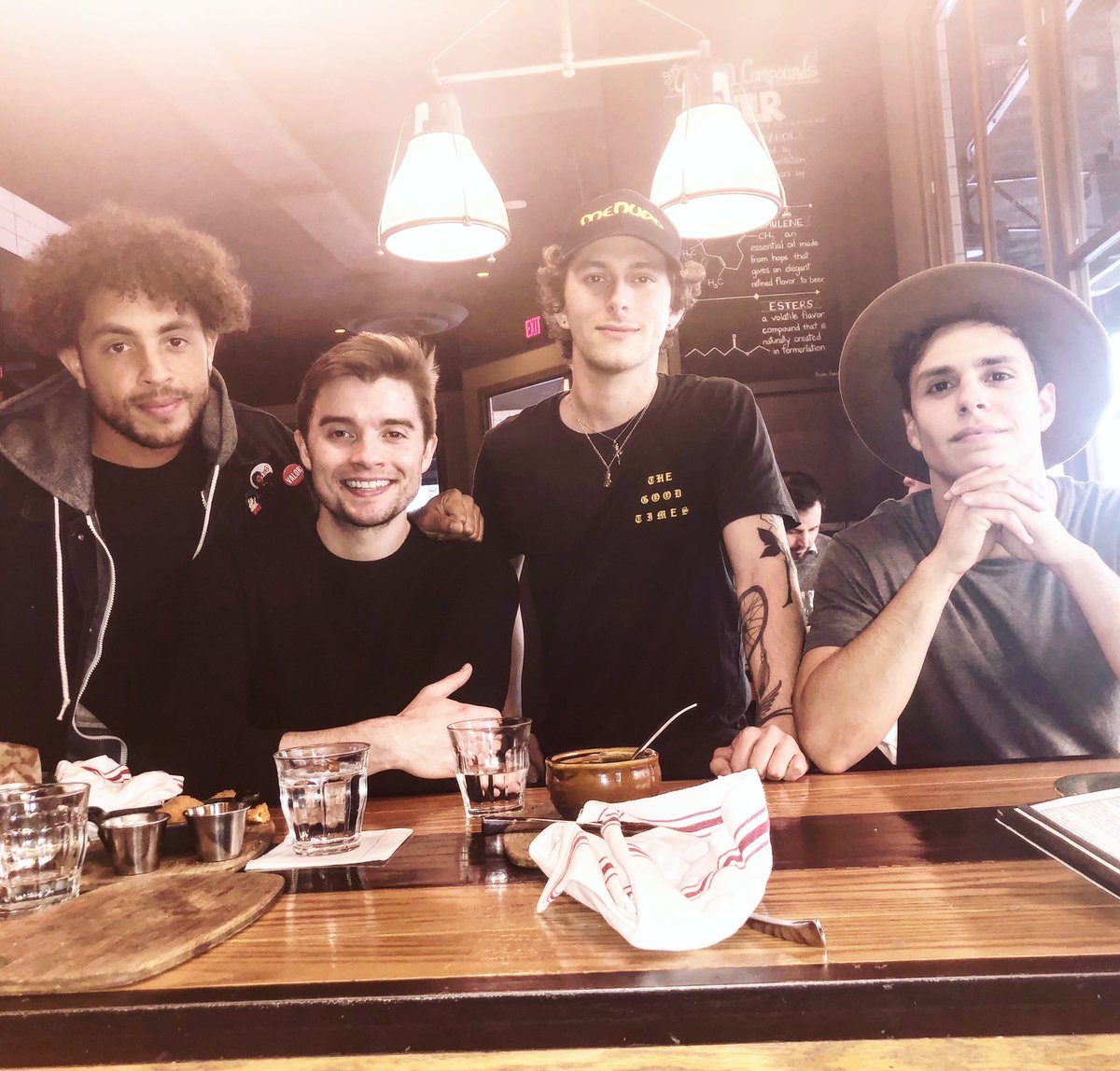 ColtonRudloff's tweet photo. The fellas together again! Unfortunately missing 20% of the equation but Anthony is busy getting an edukation 📚It was like no time at all had past :] https://t.co/DQPpQ48Meb