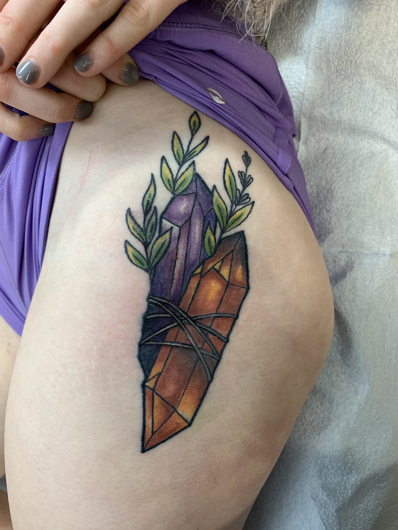 12 CrystalInspired Tattoos for Good Vibes Only  Brit  Co