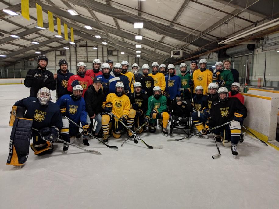 FlyersRaiders's tweet photo. Flyers were honored tonight to have guest coach 11 year old Nathan Sadownyk come out to practice and give the boys some words of wisdom and encouragement before his coaching debut tomorrow night! #youguysbetterwin #FEARtheflyers https://t.co/YAyjb8jLkC