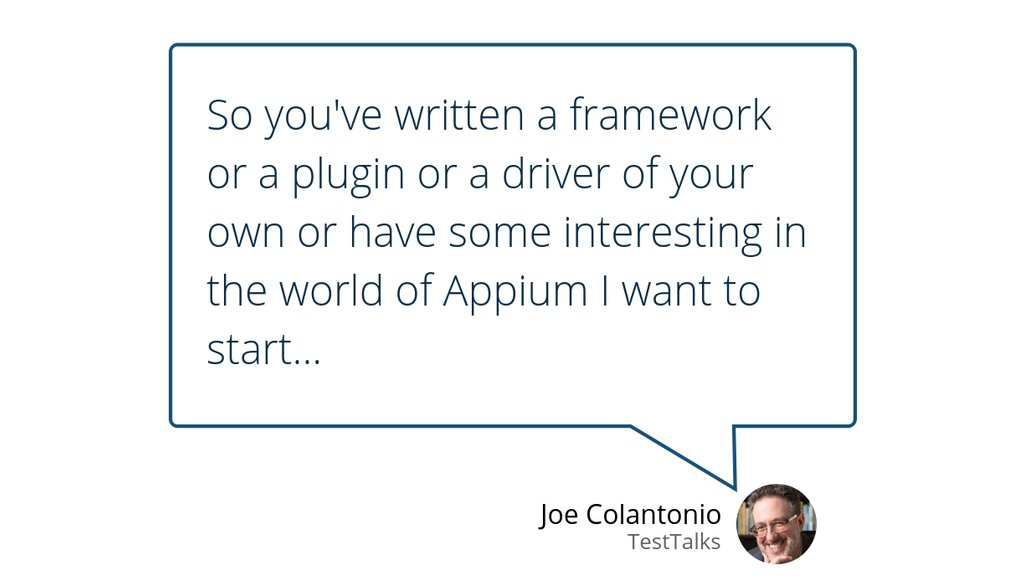 187: Appium Automation To Infinity and Beyond with Jonathan Lipps goo.gl/sp5auM #Appium #MobileTesting