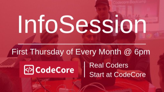 CodeCoreCollege's tweet photo. Start your journey to learn Code to the  Core and learn about our new  exciting courses and scholarship  opportunities. Join our info-session on  February 7 at 6 PM. 
. 
. 
. 
. 
.
#webdevelopment #ruby #java #html #bootcamp  #CodeCoreCrew #CodeCore #CodeCorelife #bootcamplife https://t.co/zIbxdwmLiZ