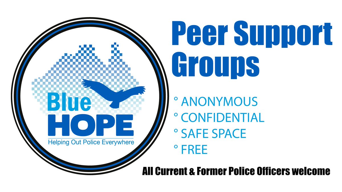 BlueHopeSupport's tweet image. Our Peer Support Groups kick off again on 31 January at 6:30pm. All current and former police officers are welcome. Further details can be found in the attached link. 

facebook.com/events/2002358…