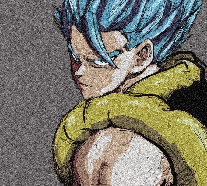 勢いだけで描いたゴジータ 
