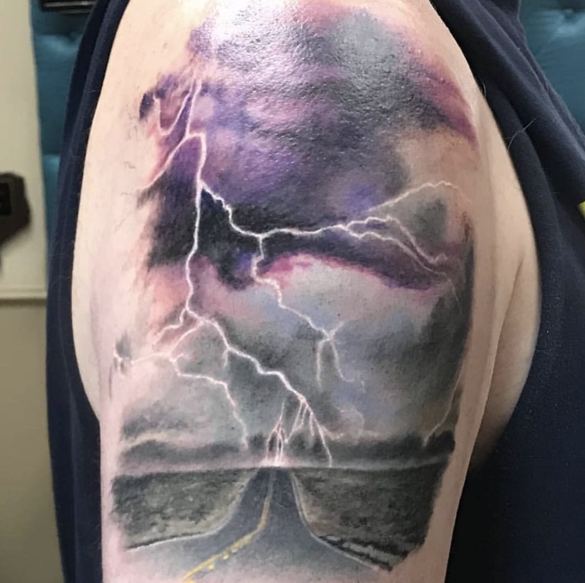 Pin by Alexiel on Tatouages | Lightning tattoo, Lightening tattoo, Half  sleeve tattoo