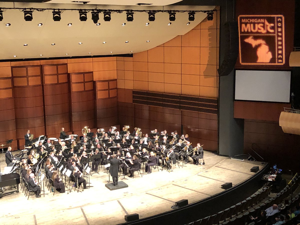 Grand Rapids Symphonic Band at the Thursday Evening Concert! What a fantastic performance! #MMC2019 #MichiganMusicConference