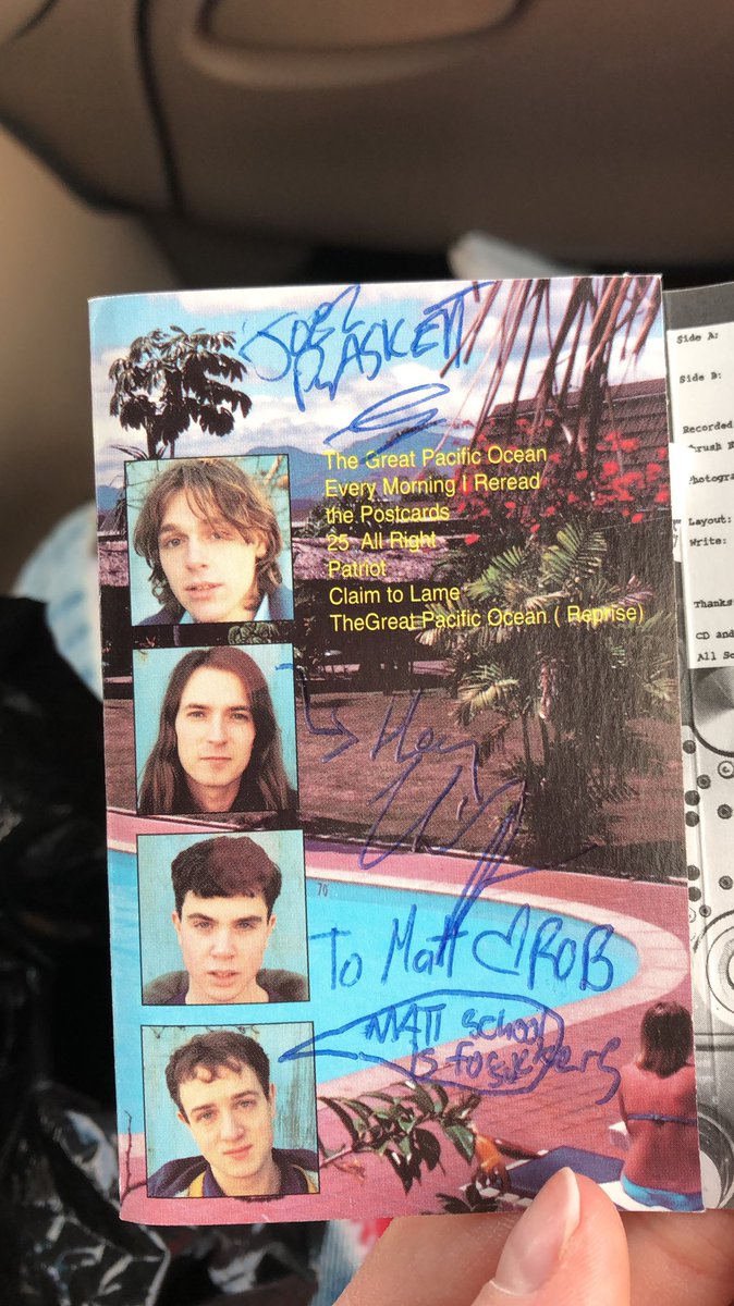 Really pleasant surprise found in this Thrush Hermit tape we bought at Recordland today! Why did “Matt” get rid of this?! <a href="/joelplaskett/">Joel Plaskett</a> 💕