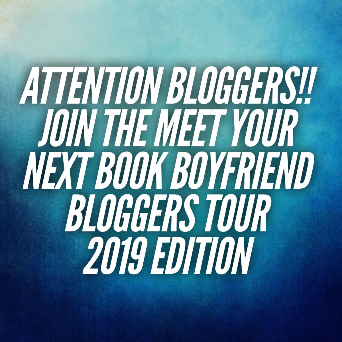 CollectorBookBF's tweet photo. 📚❗️ATTENTION BLOGGER FRIENDS ✅🔔
The #MeetYourNextBookBoyfriend bloggers tour signup is open!! Join us this year and share your most favorite book boyfriend with the world 
Join here https://t.co/C0qCdWguZh
Collaboration with @FoxyBlogs https://t.co/3dTOrYl0Ml