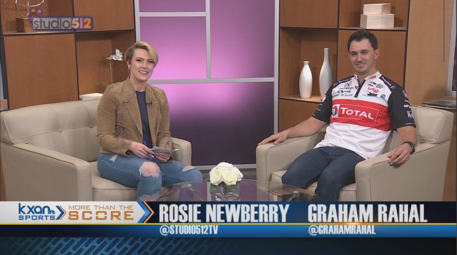 It's an ambitious crossover event as @Studio512tv comes to @KXAN_Sports. @GrahamRahal sits down with @RosieNewberry. The Indy Car driver talks about the family friendly IndyCar Classic race at COTA on March 24th. Tonight on More Than the Score, @TheCWAustin at 9:45