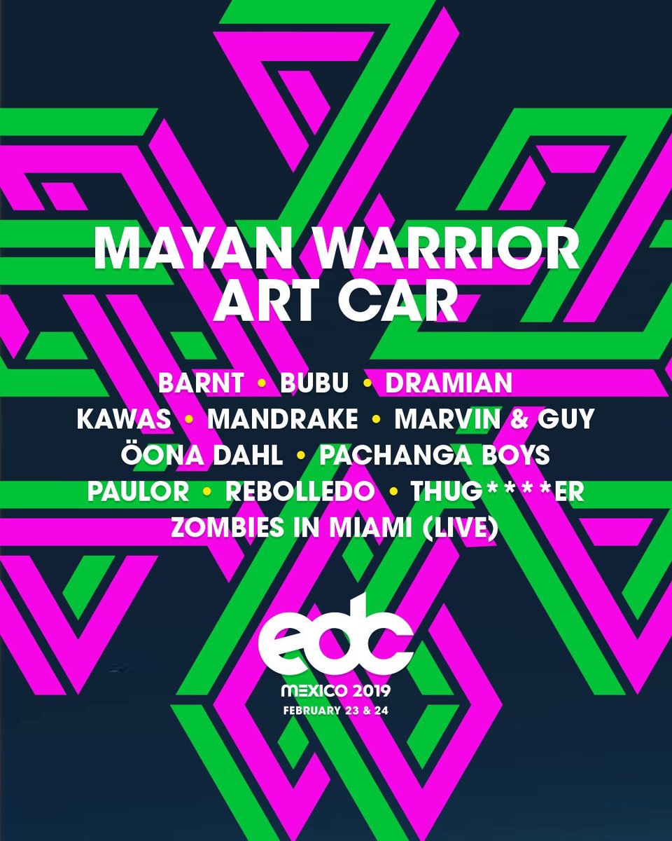 Mayan Warrior Art Car regresa a #EDCMexico 👊🏼

Desde #BurningMan, el #MayanWarrior art car será parte de <a href="/EDC_MEXICO/">EDC Mexico</a> con artistas mexicanos de primer nivel + invitados internacionales.

#2208Recomienda