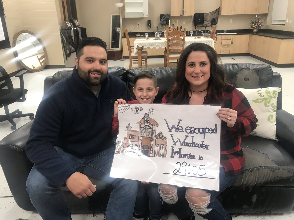 Night #3 of Fifth Grade escape room: WOW!!! Three out of four groups broke out, and one just barely ran out of time!! #WinchesterMansion #CityofRefuge <a href="/BeulahRalphElem/">Beulah Ralph Elem</a> <a href="/MsJenBrownBEU/">Ms. Brown</a> <a href="/QImler/">Quintin Ryan Imler</a> <a href="/Ms_Pattonbeu/">Ms. Patton's class</a> <a href="/jstarke9/">jstarke</a>