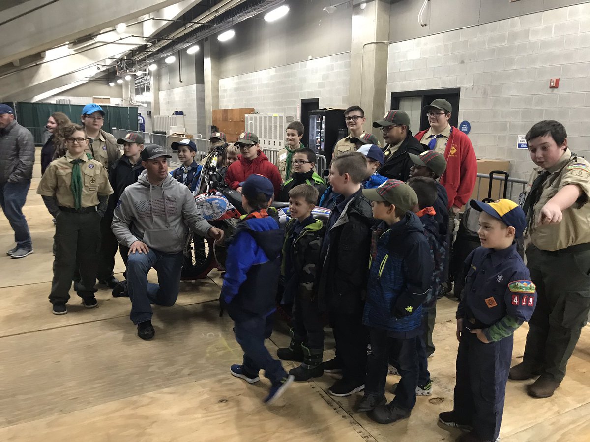 Mohegan Arena PA (@moheganarenapa) on Twitter photo Special thanks to Ken “The Stuntman” Remer from <a href="/ICESPEEDWAY/">World Championship ICE Racing Series</a> for giving local scouts from our area a behind the scenes look at the show storming in to @MoSunArenaPA tomorrow night. #IceRacing #FireSafety #Scouting #Scouts #MSAPA #WBHere #MotorcyclesOnIce #Racing Special thanks to Ken “The Stuntman” Remer from <a href="/ICESPEEDWAY/">World Championship ICE Racing Series</a> for giving local scouts from our area a behind the scenes look at the show storming in to @MoSunArenaPA tomorrow night. #IceRacing #FireSafety #Scouting #Scouts #MSAPA #WBHere #MotorcyclesOnIce #Racing