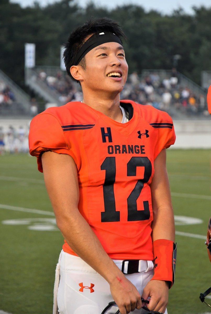 思い出その6。法政大学のQB勝本将馬（3年､法政二）です。3年生の