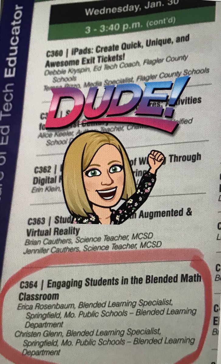 Excited to be presenting at #FETC this year with @CherylKBaxter! If you will be there come by our session on Wednesday! Engaging Students in the Blended Math Classroom🧮📐📊➕➖➗✖️
