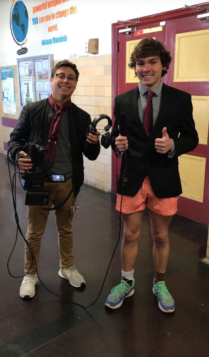 To everyone interested in being in Terrebonne’s Valentine’s Day special video, be on the look out for these two news men, asking question about what you love about your school. Tomorrow at lunch