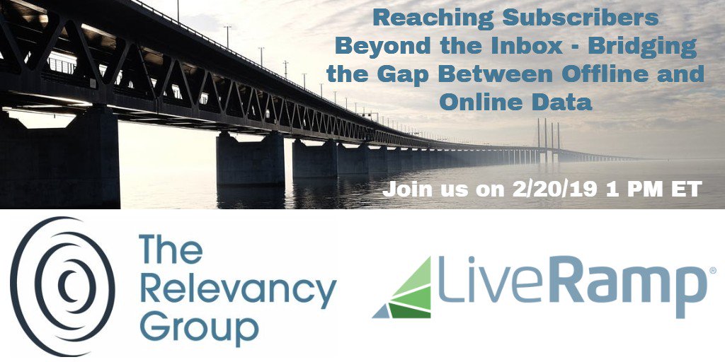 TMQ_Magazine's tweet photo. This is a must-attend webinar, Learn how to optimize customer experiences across channels and extend the value of #EmailMarketing Join @RelevancyGroup and @LiveRamp for this #webinar https://t.co/c12BGtHjRq #madtech #identitymatching #CDP #DMP https://t.co/BSNDzGAxlu