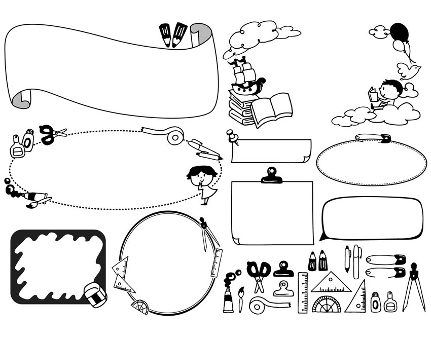 カン丸 A Twitter 学校などで使いやすいイラスト素材を作りました 新学期に向けた制作物にどうぞご自由にお使いください 白黒版 T Co Mky44sj2oq カラフル版 T Co P1qma7x47q フリー素材 イラスト 学校 図書館 新学期 入学式