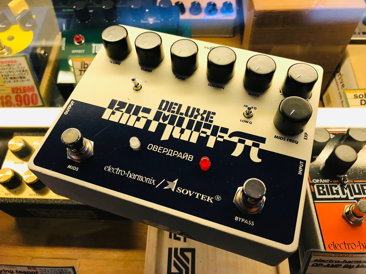musicplant's tweet image. 【つくば店】新商品 electro-harmonix Sovtek Deluxe Big Muff Pi が入荷！
新しい Sovtek Deluxe Big Muff は、Civil War Big Muff へのリスペクトとともに、従来の大きく温かみのあるサウンドに Deluxe Big Muff の優れたコントロールを加えたモデルです。#MP新着 #ElectroHarmonix #Sovtek #BigMuff