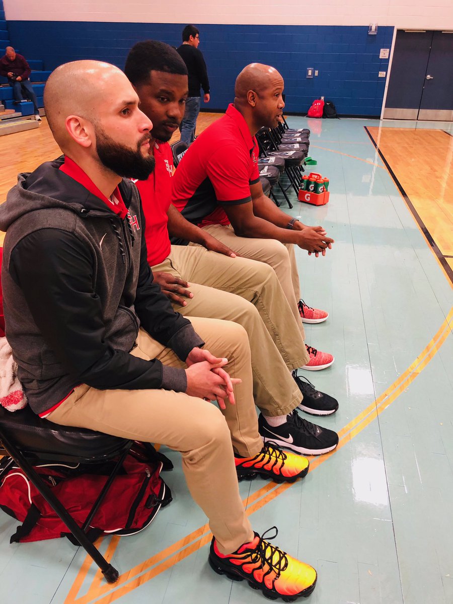SoHoBasketball's tweet photo. In honor of Coaches vs. Cancer this week the SOHO coaches broke out their sneakers during our game. Lost my dad to cancer so I know how important it is to support and fight cancer. #cancersucks #SOHONation https://t.co/OQ7DOpbL9F