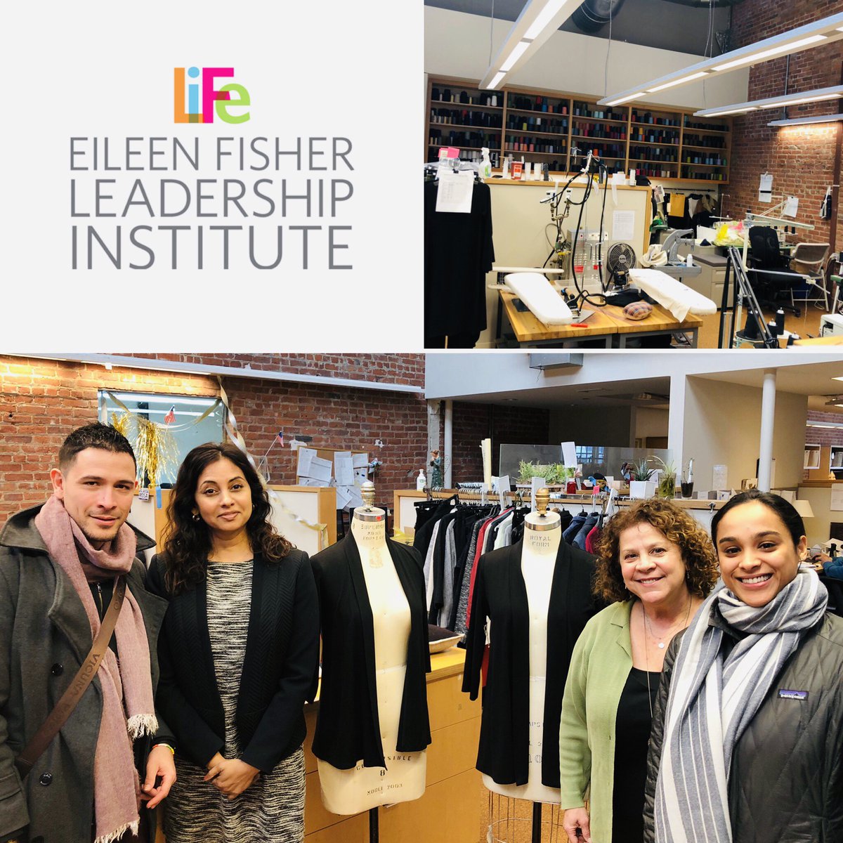 PaceUCareers's tweet photo. Great visit to Eileen Fisher Leadership Institute @EILEENFISHERNY #Renew #sustainablefashion #eflilife #sustainable #ecofashion #veganfashion #StayConnected with #PaceCareerServices and learn about great events, jobs, internships @DysonCollege @LubinBSchool Get #PaceUMarketReady https://t.co/wuoUoUzMXZ