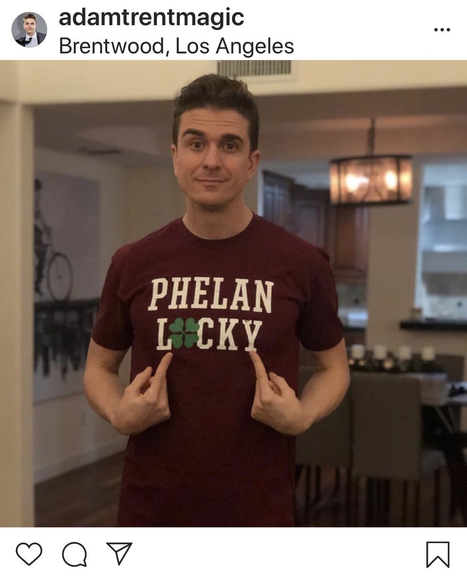 Had the pleasure of watching this guy work some magic & now he's #PhelanLucky! @AdamTrentMagic  from the @Illusionists7 is helping us raise awareness 4 @Phelan_McDermid! Get ur shirt b/4 1/28/19 @ tinyurl.com/ybdwnfle.  @TheEllenShow ... intrigued yet?  Please RT