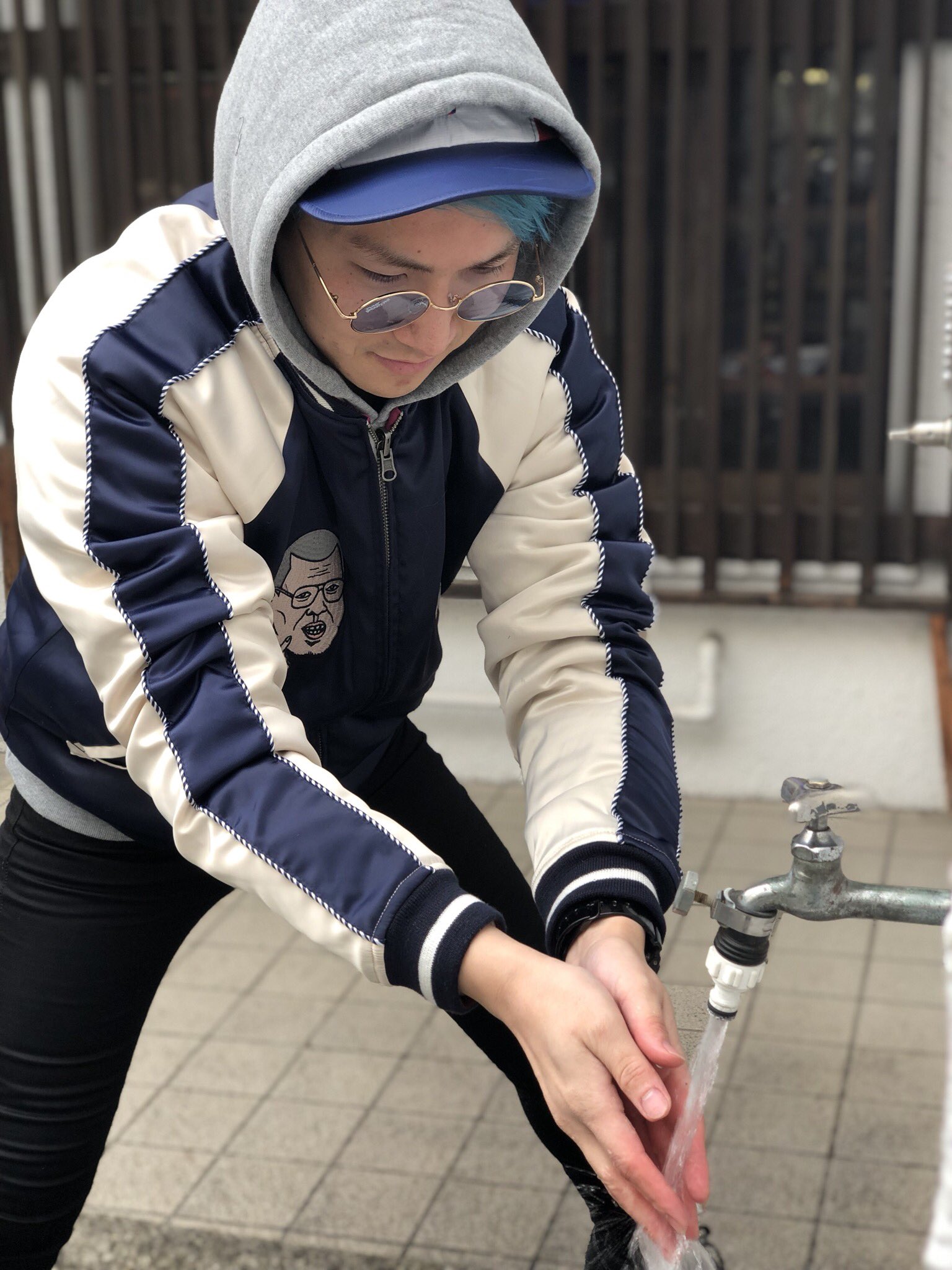 偉大な パンクドランカーズ リバーシブル スカジャン くっきー